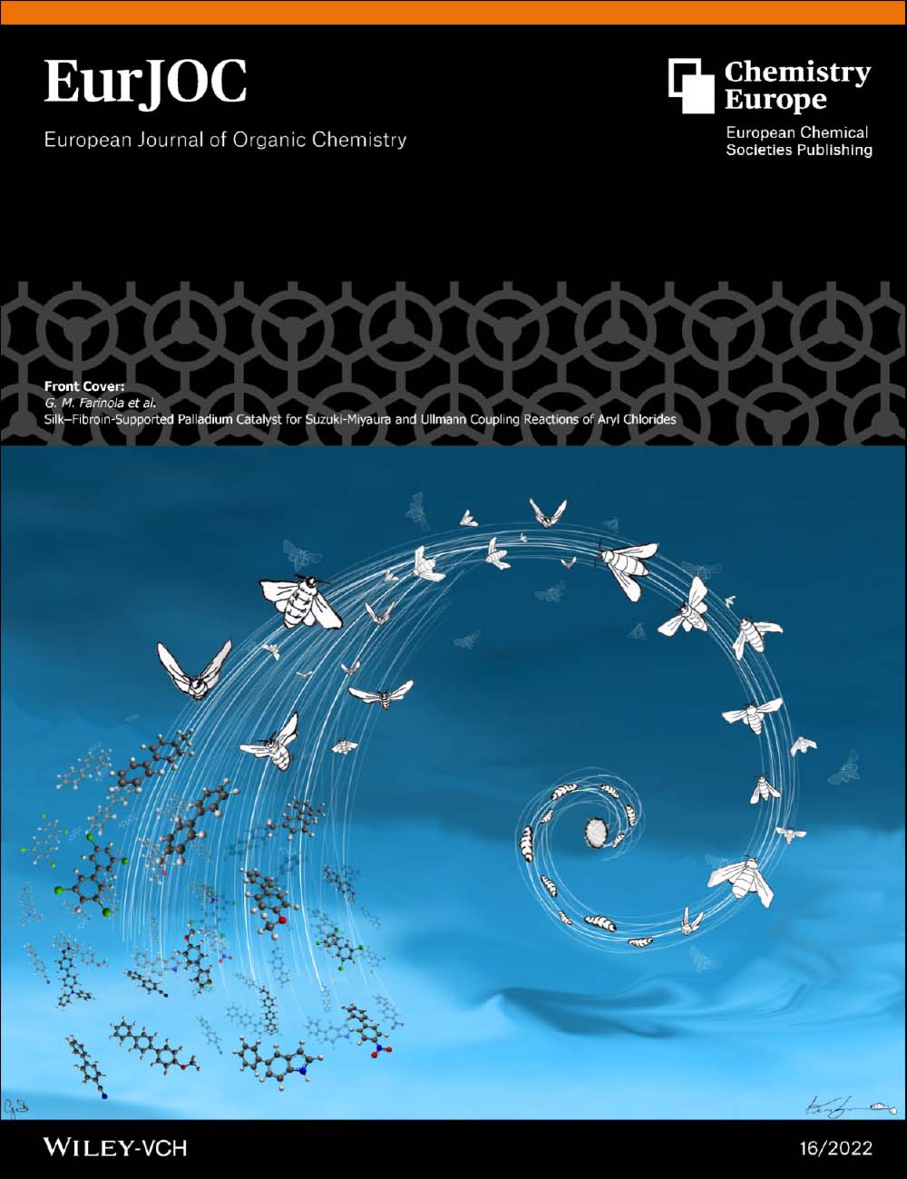 2022 Cover of the European Journal of Organic Chemistry, Volume 2022, Issue 16