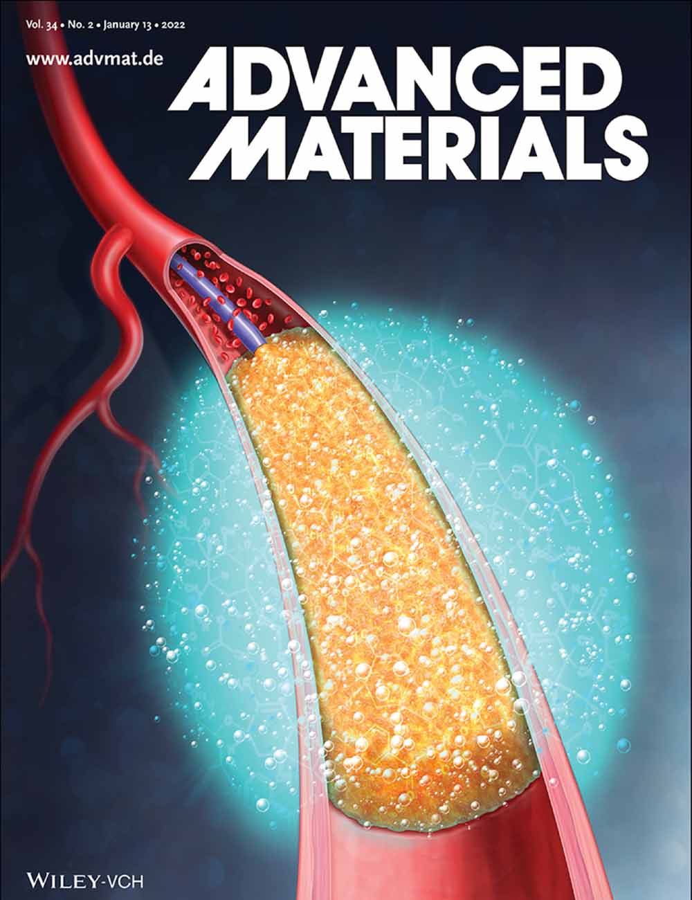 2022 Cover of Advanced Materials, Volume 34, Issue 2