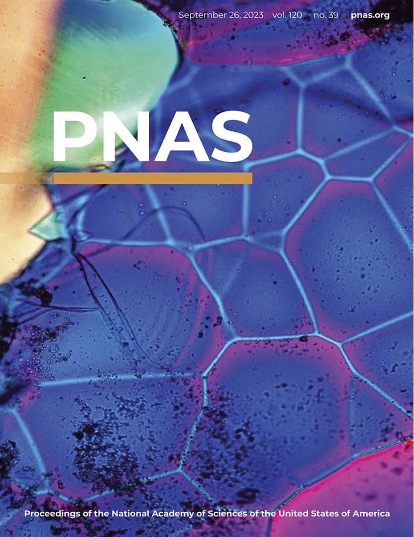 2023 Cover of PNAS, Volume 120, Issue 39