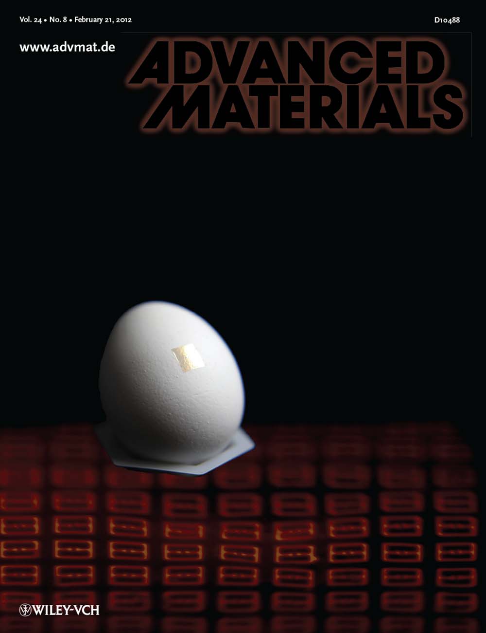2012 Cover of Advanced Materials, Volume 24, Issue 8